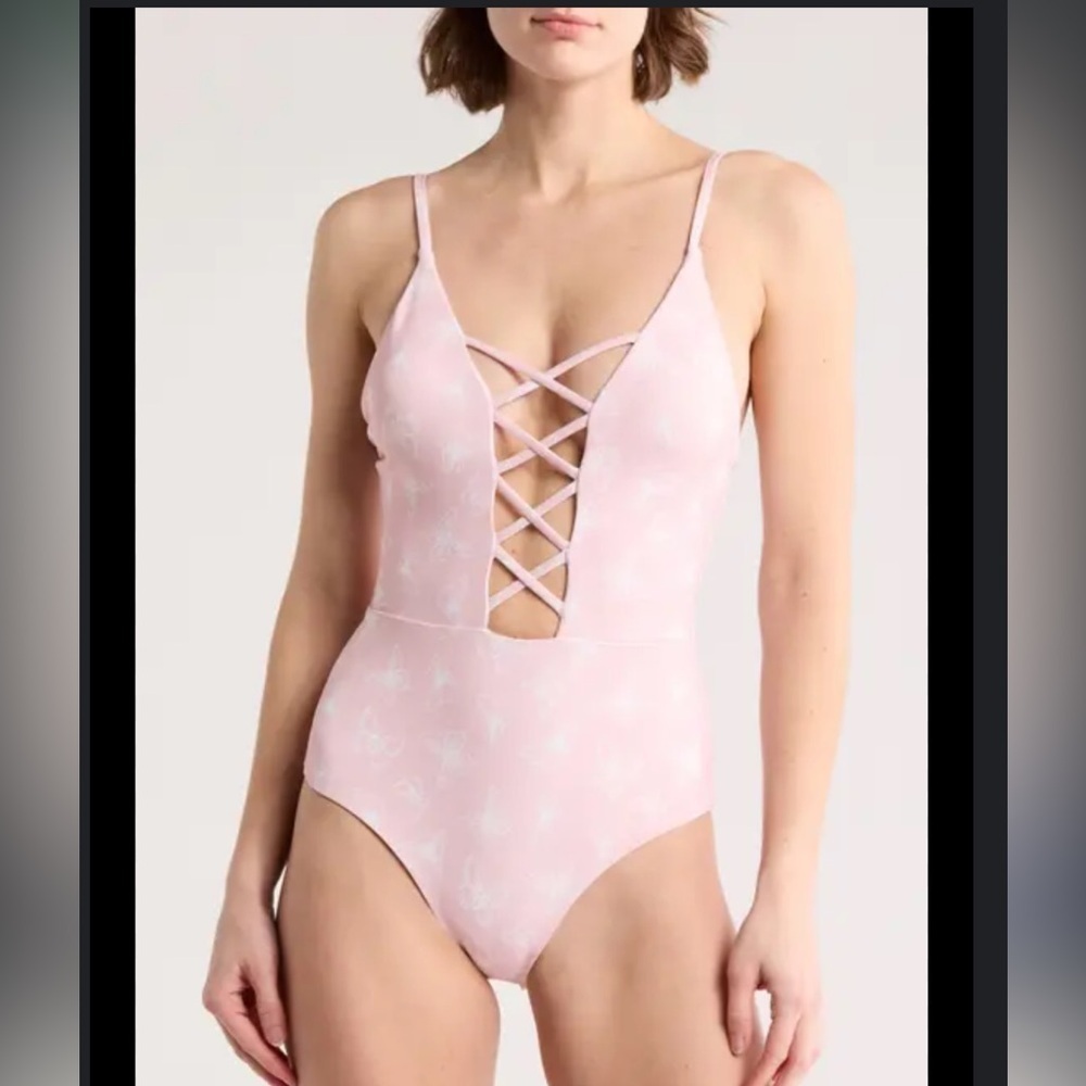Dippin Daisys Bliss One-Piece Swimsuit Butterfly Kisses Size Medium